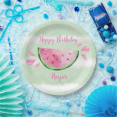かわいいスイカの誕生日パーティー ペーパープレート (パーティー)