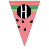 かわいいスイカハッピーファースト誕生日 バンティングフラッグ (第1の旗)