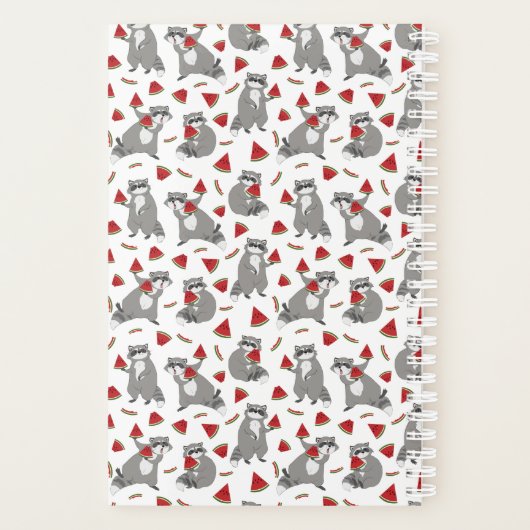 かわいいスイカパーソナライズされた付き プランナー手帳 (裏面)