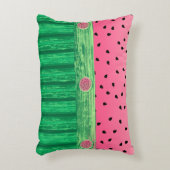 かわいいスイカピンクグリーン アクセントクッション (正面(垂直))
