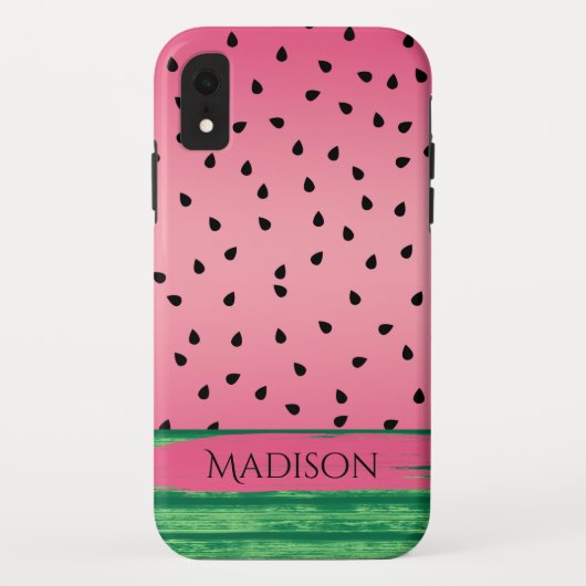 かわいいスイカピンク、緑 Case-Mate iPhoneケース (裏面)