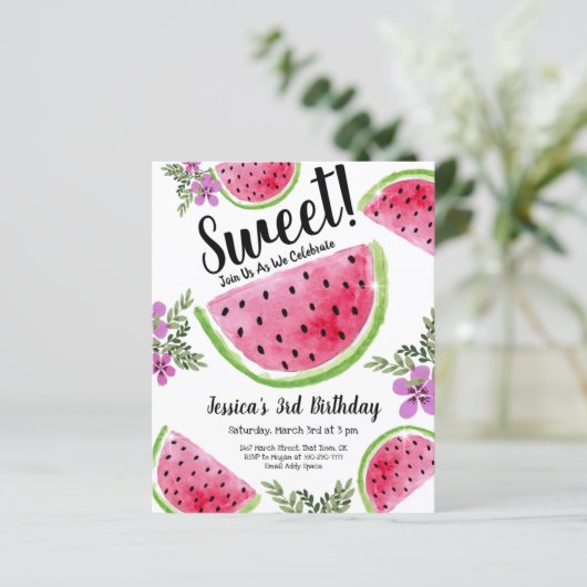 かわいいスイカフローラ誕生日パーティー予算 (スタンド正面)