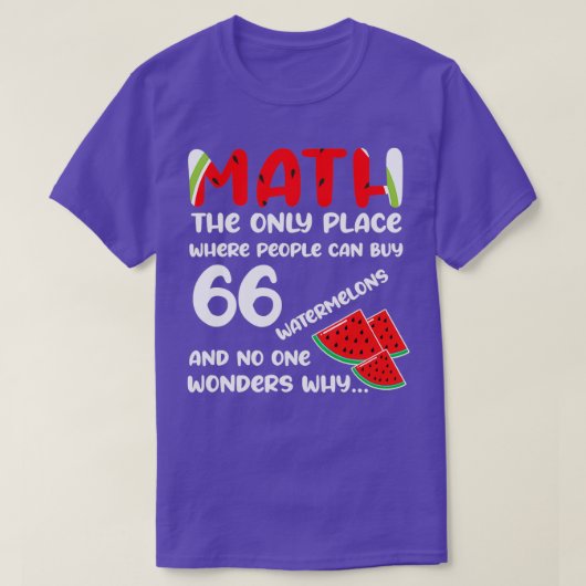 かわいいスイカ女の子サマースイカ Tシャツ (デザイン正面)