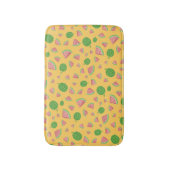 かわいいスイカ柄の黄色いバスマット バスマット (正面縦)