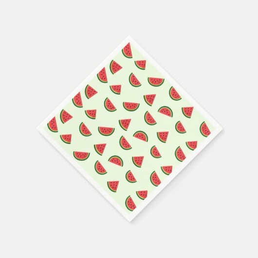 かわいいスイカ柄サマーナプキン スタンダードカクテルナプキン (角)