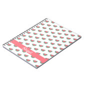 かわいいスイカ柄 – 子供 ノートブック (左側)