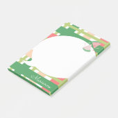 かわいいスイカ格子状バブルポストイットノート ポストイット (アングル)