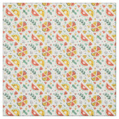 かわいいスイカ綿織物 ファブリック (見本)