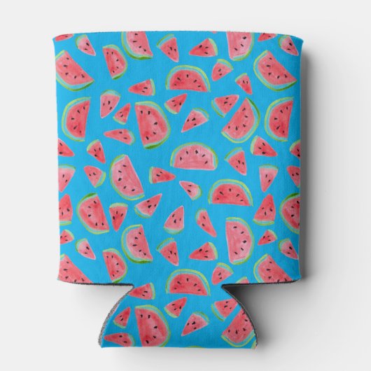 かわいいスイカ缶クーラー – 自分の文字を追加 缶クーラー (裏面)