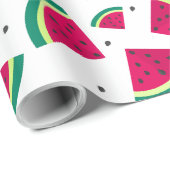 かわいいスイカ1歳の誕生日パーティー ラッピングペーパー (ロールコーナー)