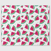 かわいいスイカ1歳の誕生日パーティー ラッピングペーパー (フラット)