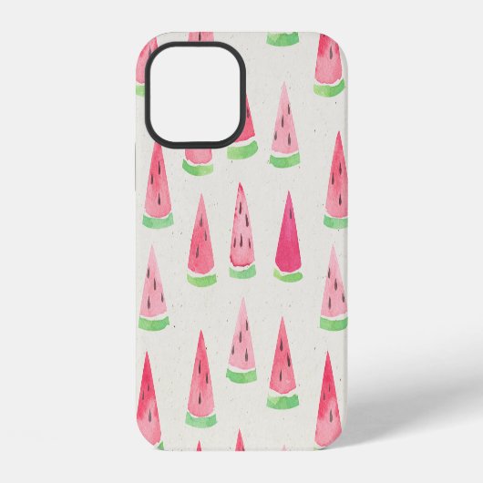 かわいいスイカ:なめらかな水彩模様 iPhoneケース (裏面)