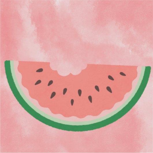 かわいいスイカ シール (正面)