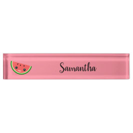 かわいいスイカ デスクネームプレート