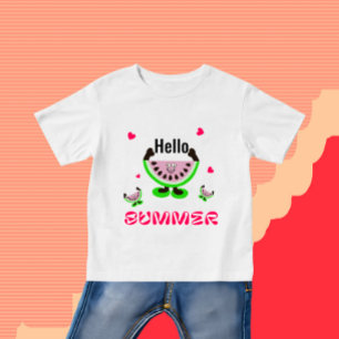 かわいいスイカ ベビーTシャツ