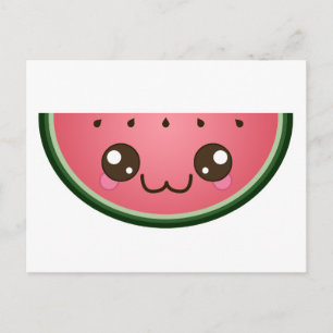 かわいいスイカ ポストカード
