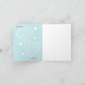 かわいいスイカ　誰かと一緒に　甘いバレンタイン カード (内部)