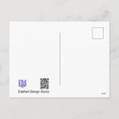 かわいいスイミングアヒルDIYはがき シーズンポストカード (裏面)