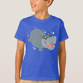 かわいいスイミングカートカバの子どもTシャツ Tシャツ