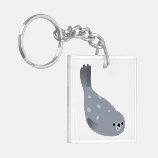 かわいいスイミングカートーンハーバーシールアクリルキーチェーン キーホルダー (正面左)