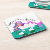 かわいいスイレンの人魚のコースターセット コースター (左側)