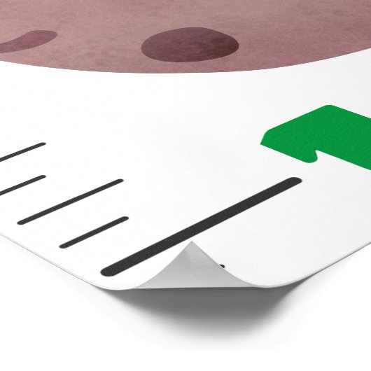 かわいいスイーツは漫画の成長チャートを扱う ポスター (角)