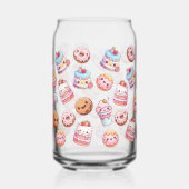 かわいいスイーツトリートグラス缶カップ ガラス缶 (右)