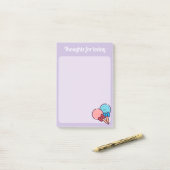 かわいいスイーツ棒つきキャンデー ポストイット (デスク上)