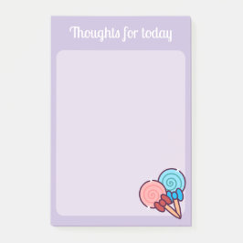 かわいいスイーツ棒つきキャンデー ポストイット