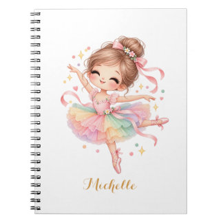 かわいいスイートバレリーナプリンセス オーダーメイド ノートブック
