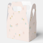 かわいいスイートフラワーデザインのガーデンカートゥーンバースデーパーティー フェイバーボックス (オープン)