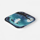 かわいいスウィング幽霊 ペーパープレート (傾斜あり)