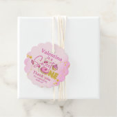 かわいいスウィートワン1stバースデーピンクフェイク金ゴールドグリッター フェイバータグ (インサイチュ)