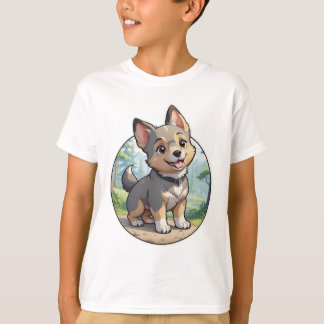 かわいいスウェディッシュ・ヴァルフントのキャラクターTシャツ Tシャツ