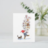 かわいいスウェーデントムテンクリスマスウォーター シーズンポストカード (スタンド正面)