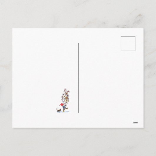 かわいいスウェーデントムテンクリスマスウォーター シーズンポストカード (裏面)