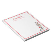 かわいいスウェーデントムテンクリスマスウォーター ノートパッド (アングル)