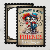 かわいいスカルシュガー サンキューカード (正面/裏面)