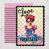 かわいいスカルシュガー サンキューカード (正面/裏面)