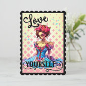 かわいいスカルシュガー サンキューカード (スタンド正面)