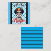 かわいいスカルシュガー ノートカード (正面/裏面)