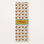 かわいいスカルズの日の死カスタムんだ ヨガマット (正面)