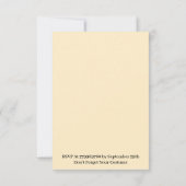 かわいいスカルハローウィンパーティ 招待状 (裏面)