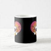 かわいいスカルハート コーヒーマグカップ (中央)