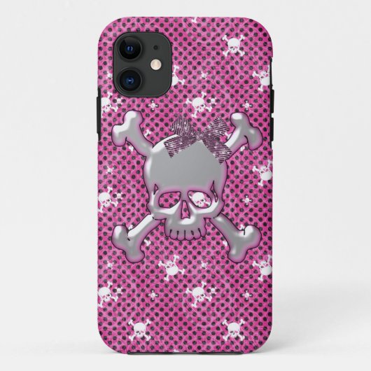 かわいいスカル及び水玉模様はiPhone 5の箱を飾ります Case-Mate iPhoneケース (裏面)