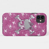 かわいいスカル及び水玉模様はiPhone 5の箱を飾ります Case-Mate iPhoneケース (裏面(横))