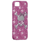 かわいいスカル及び水玉模様はiPhone 5の箱を飾ります Case-Mate iPhoneケース (裏面/右)