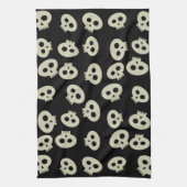 かわいいスカル柄ハロウィンキッチンタオル キッチンタオル (縦)