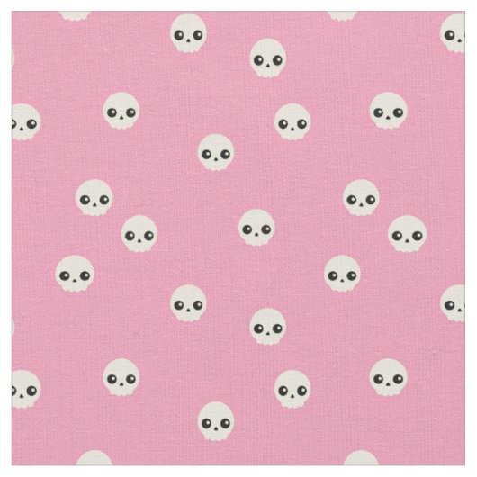かわいいスカル ファブリック (クローズアップ)
