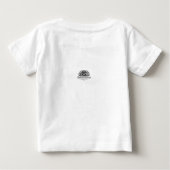 かわいいスカンクとケーキ 私はちょっとした悪者 ベビーTシャツ (裏面)